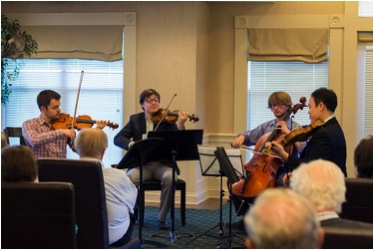 String Quartet At Ferris Hills Provides Private Concert, Sneak Preview