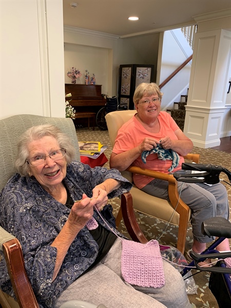 Monday Afternoon Knitting Club at Clark Meadows